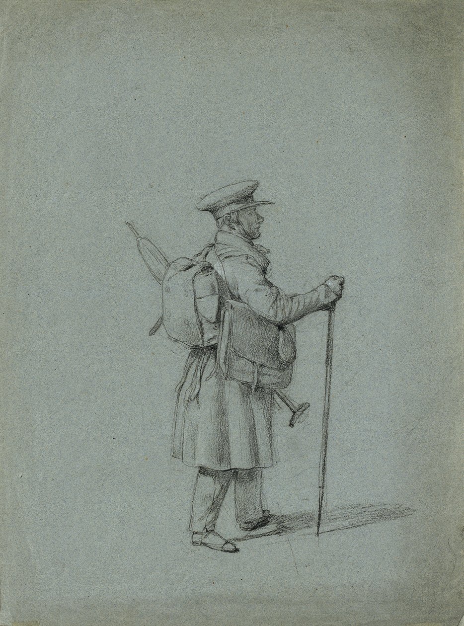 Studie kočovného malíře od Johann Peter Krafft