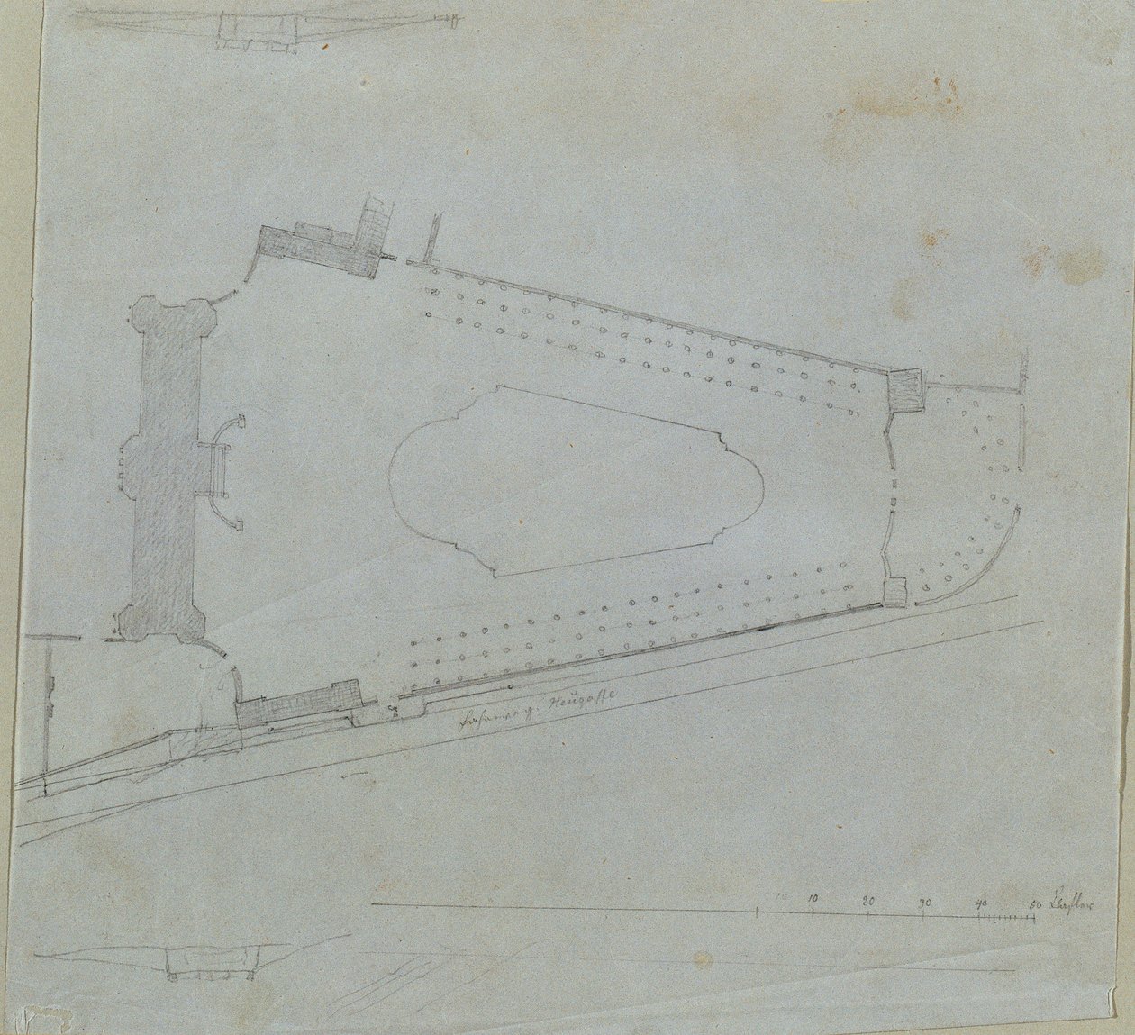 Studie pro Horní Belvedere od Johann Peter Krafft