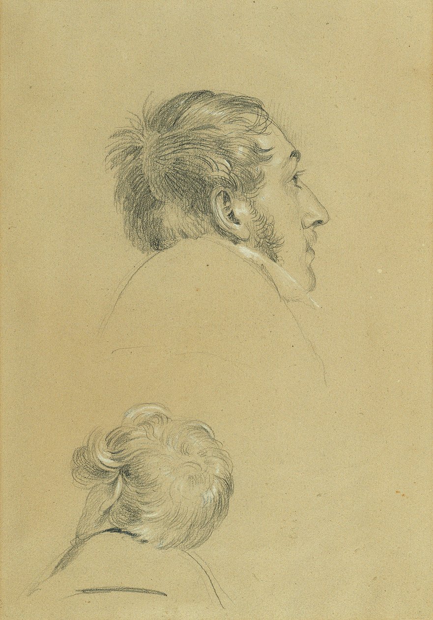 Dvě hlavní studie pro „Návrat císaře Františka z Pressburgu“ od Johann Peter Krafft