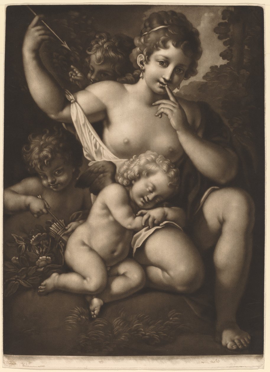 Venuše a Amor od Johann Peter Pichler