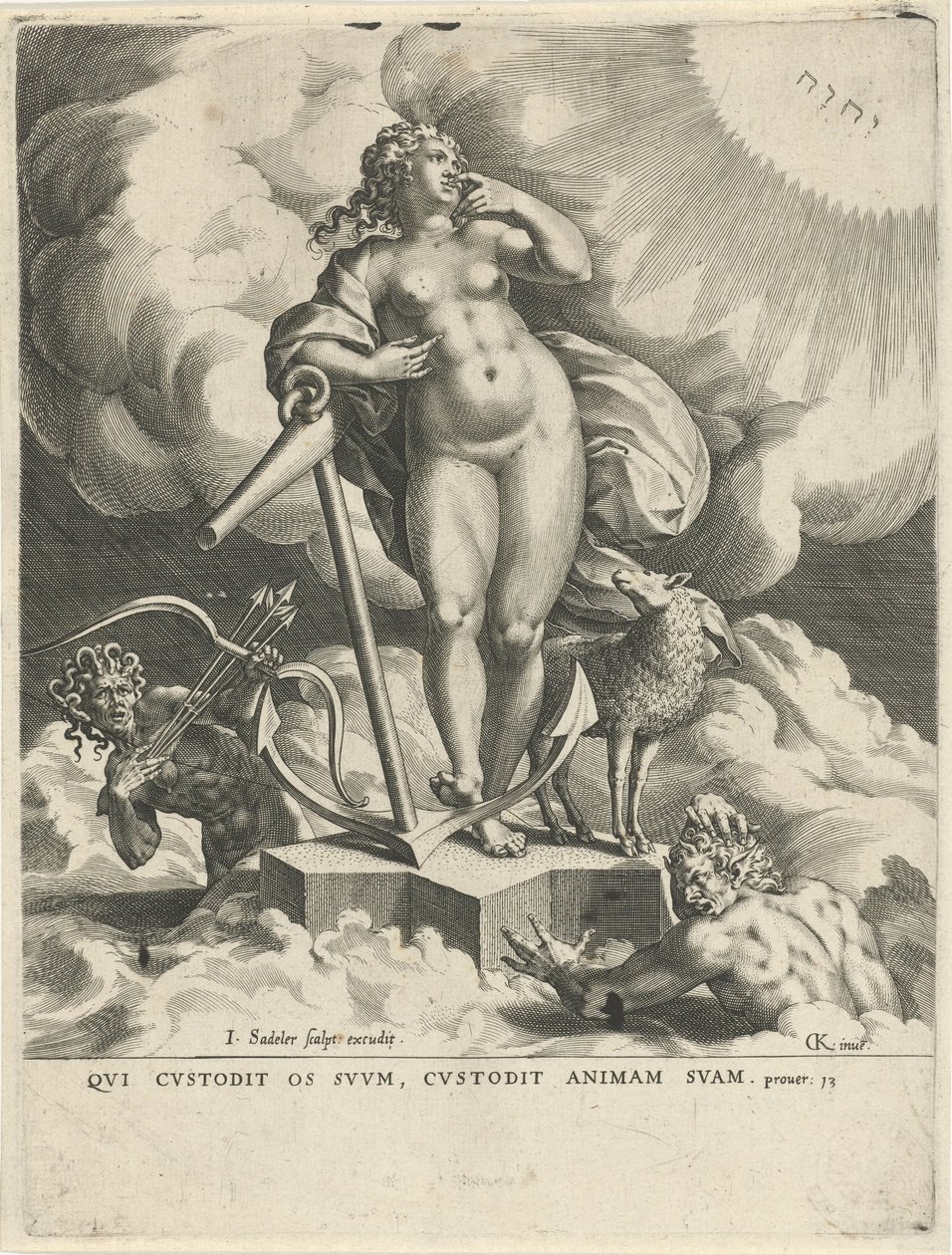 Alegorie naděje od Johann Sadeler (I)