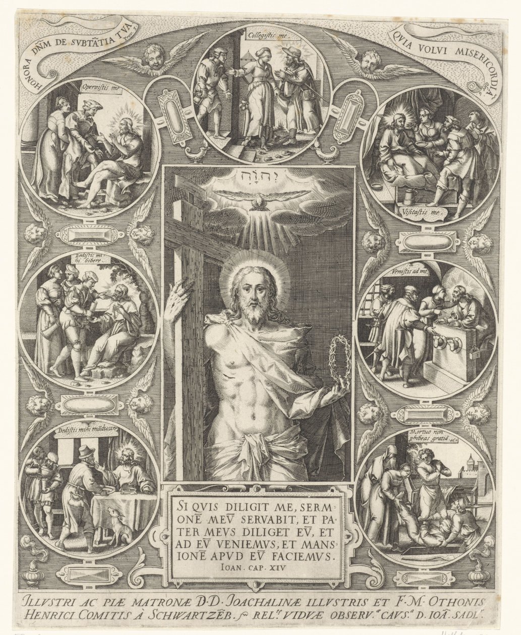 Kristus a skutky milosrdenství od Johann Sadeler (I)