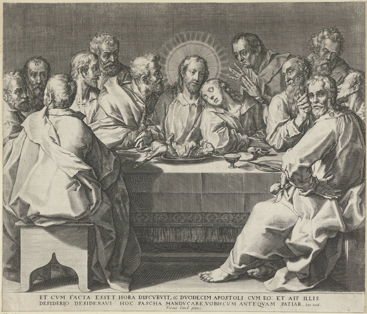 Poslední večeře od Johann Sadeler (I)