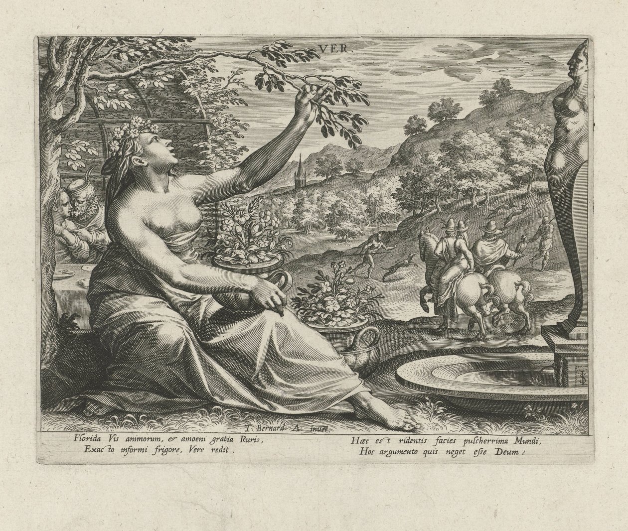 Jaro Ver (název na objektu) The Four Seasons (název série) od Johann Sadeler (I)