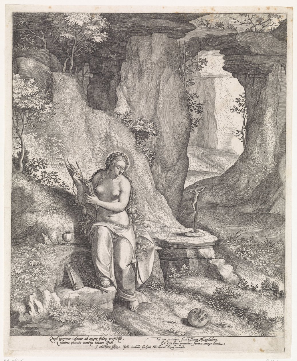 Máří Magdaléna v jeskyni od Johann Sadeler (I)
