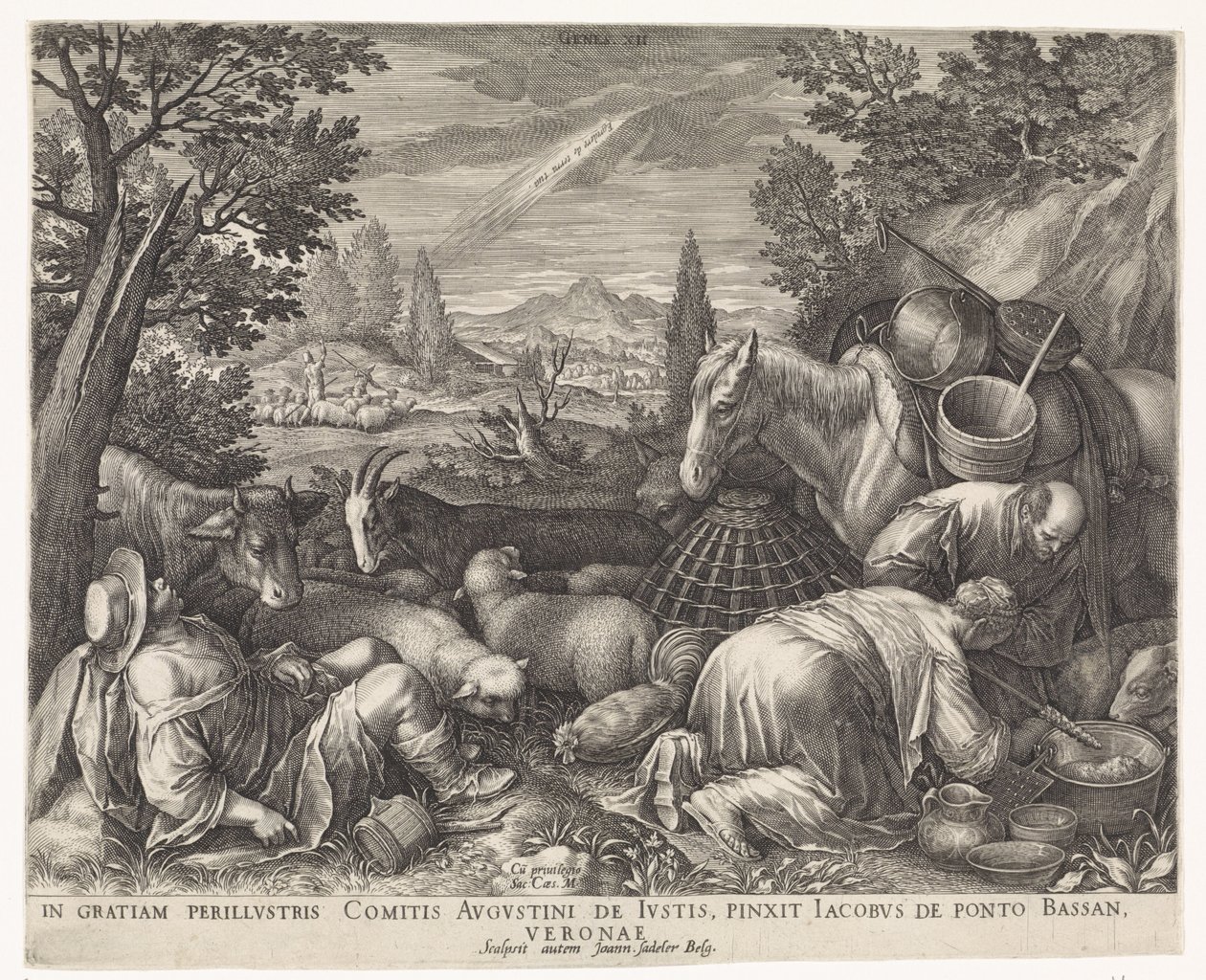 Povolání Abrahama od Johann Sadeler (I)