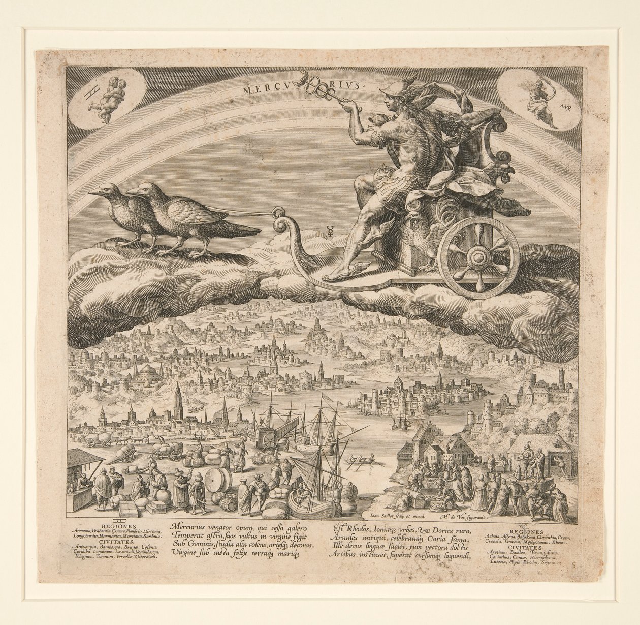 Merkur, ze série Sedmi planet od Johann Sadeler I