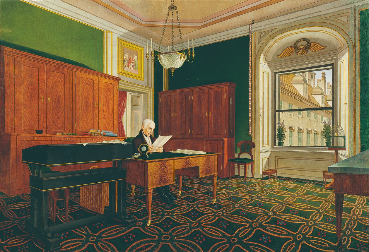 Císař František II (I) ve své pracovně od Johann Stephan Decker