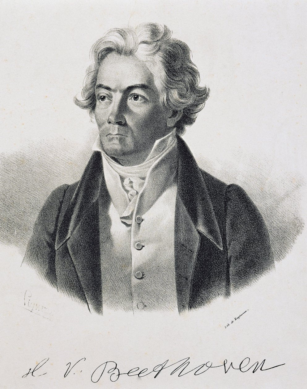 Portrét Ludwiga van Beethovena (Bonn od Johann Stephan Decker