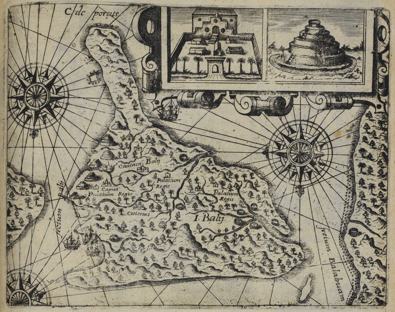 Ostrov Bali (Indonésie), padělek ostrova Bali od Johann Theodor de Bry