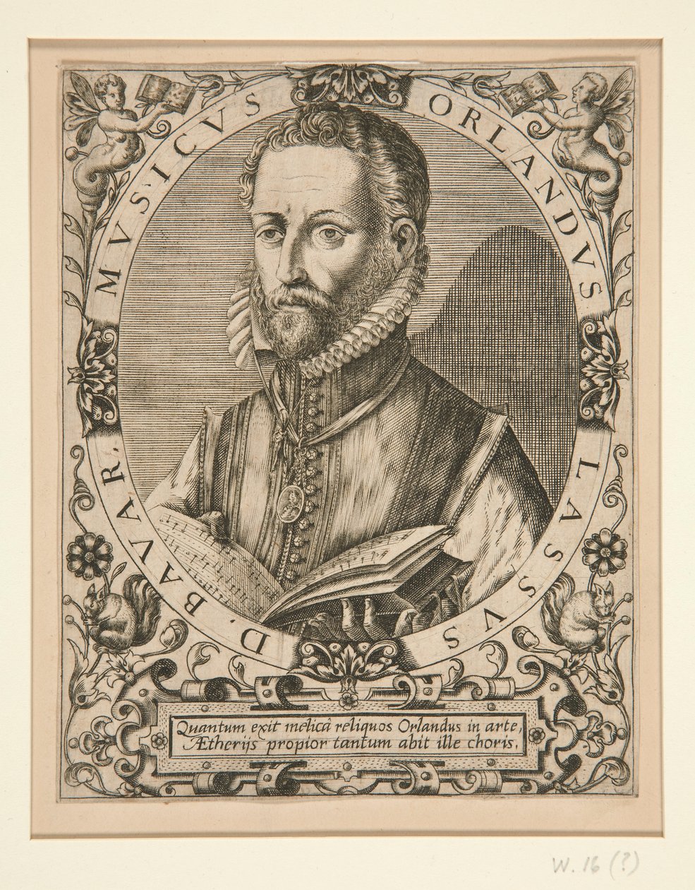 Portrét Orlanda Lassuse od J.J. Boissard, od Johann Theodor de Bry