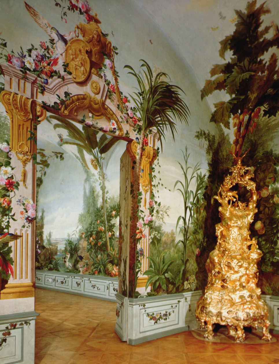 Apartmány Bergl: výzdoba trompe l"oeil od Johanna Bergla, 18. století od Johann Wenzel Bergl