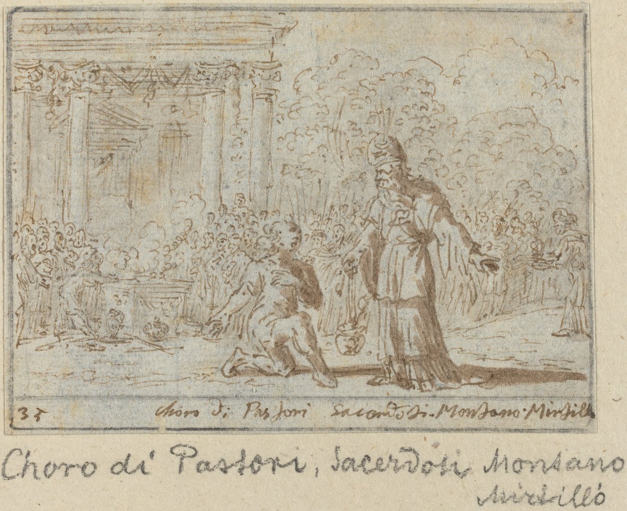 Sbor pastýřů a kněží: Montano, Mirtillo, 1640. od Johann Wilhelm Baur