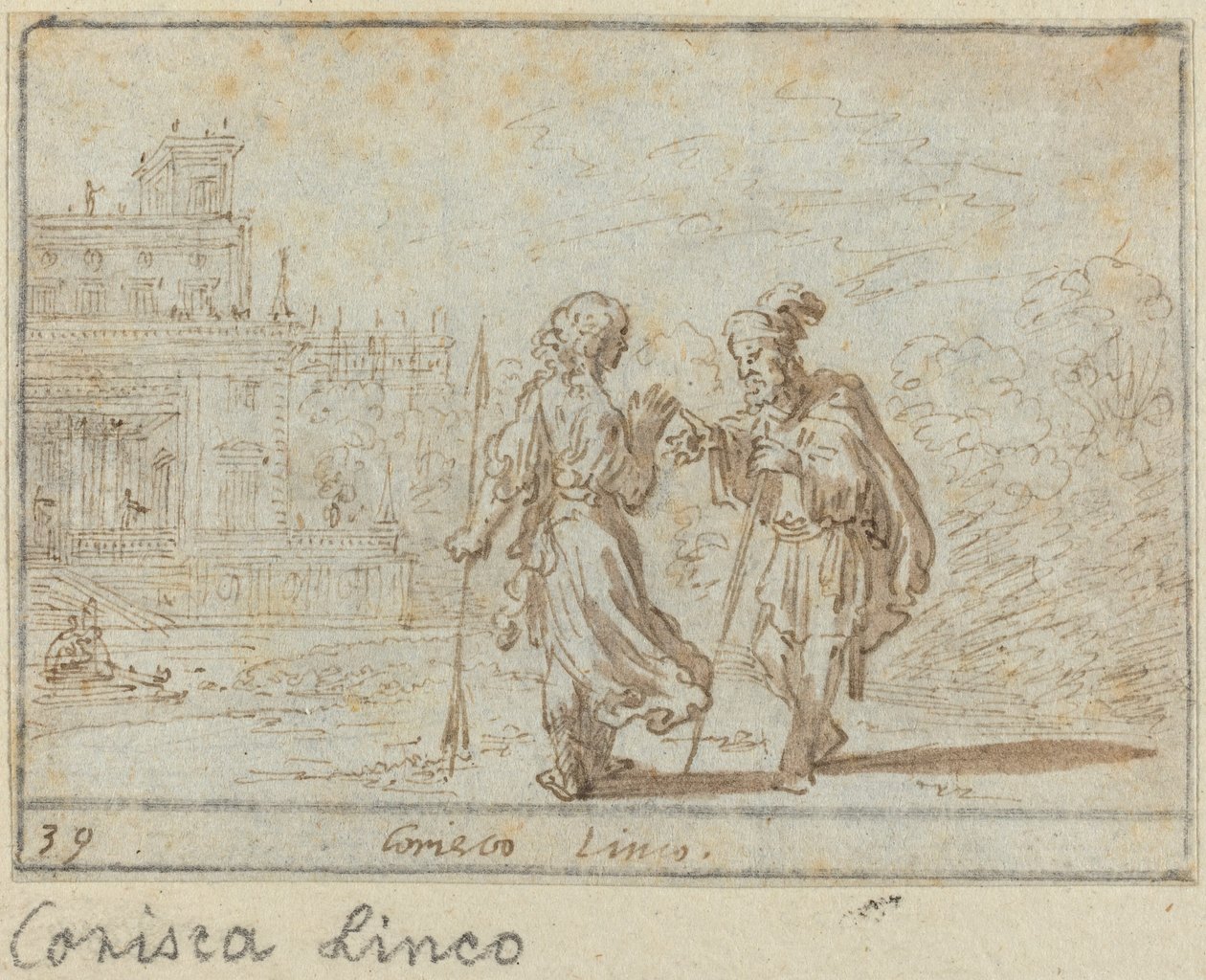 Corisca a Linco od Johann Wilhelm Baur
