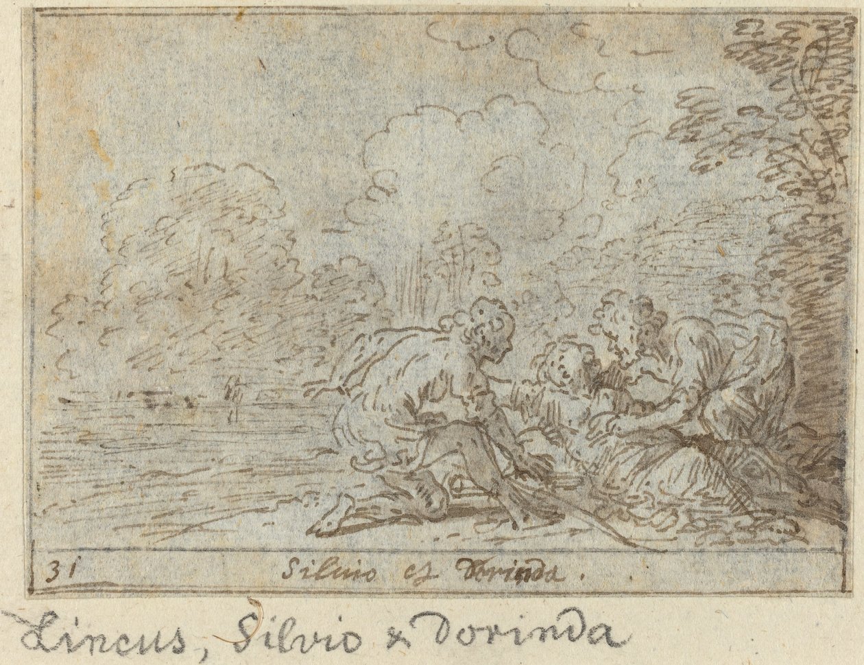 Linco, Silvio a Dorinda od Johann Wilhelm Baur