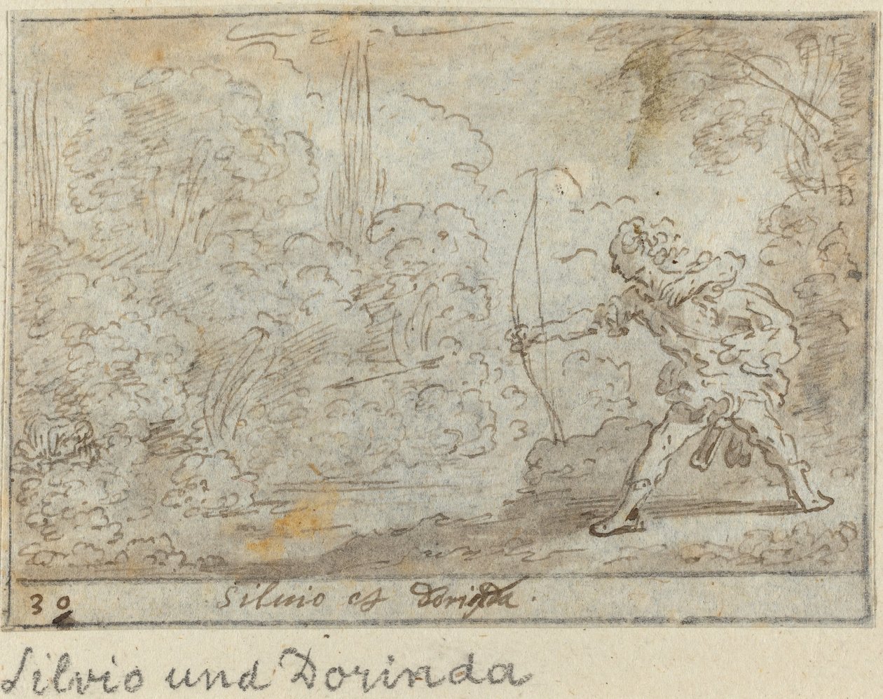 Silvio a Dorinda, 1640. od Johann Wilhelm Baur