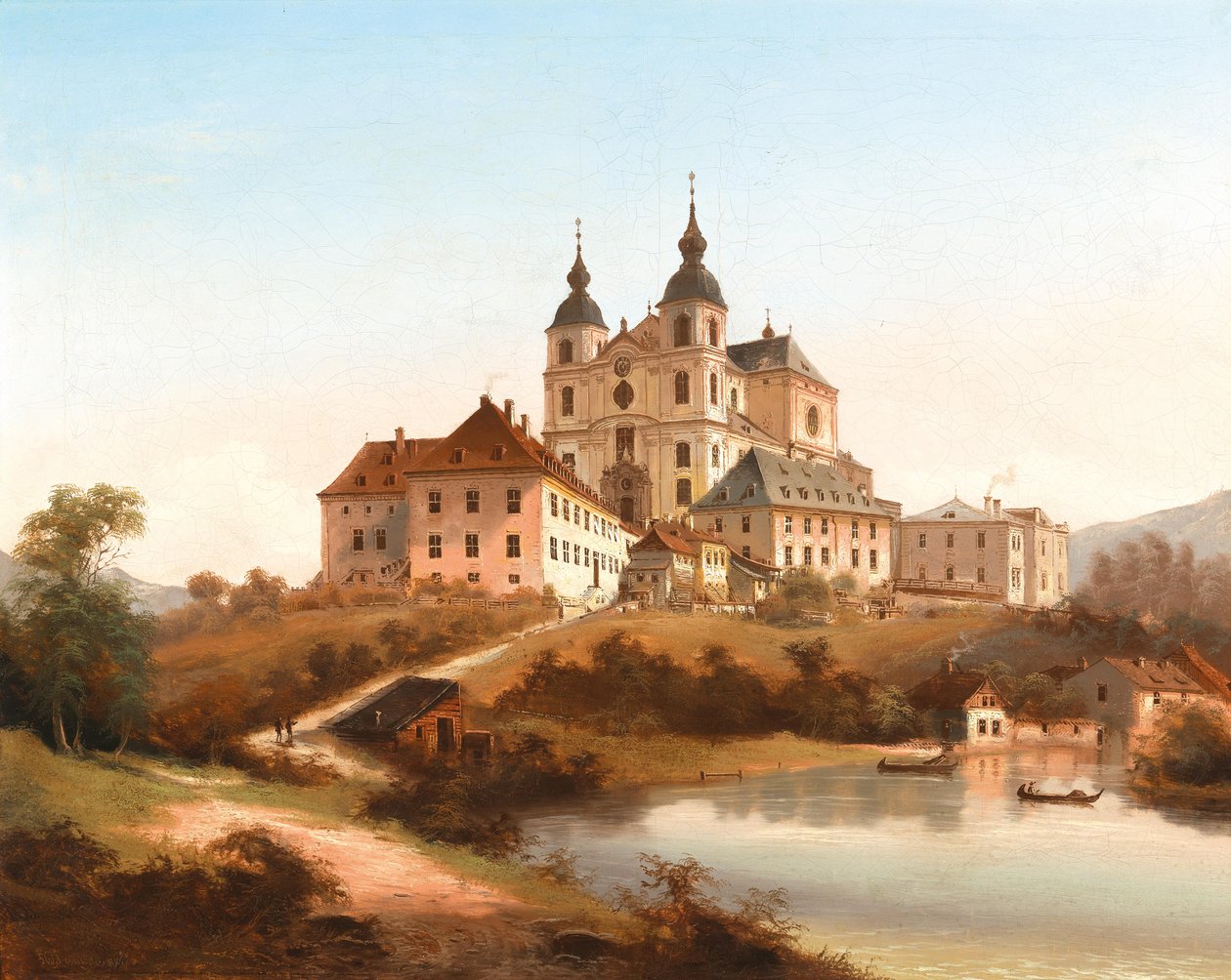 Poutní kostel Johanna Wilhelma Jankowského Sonntagberg od Johann Wilhelm Jankowski