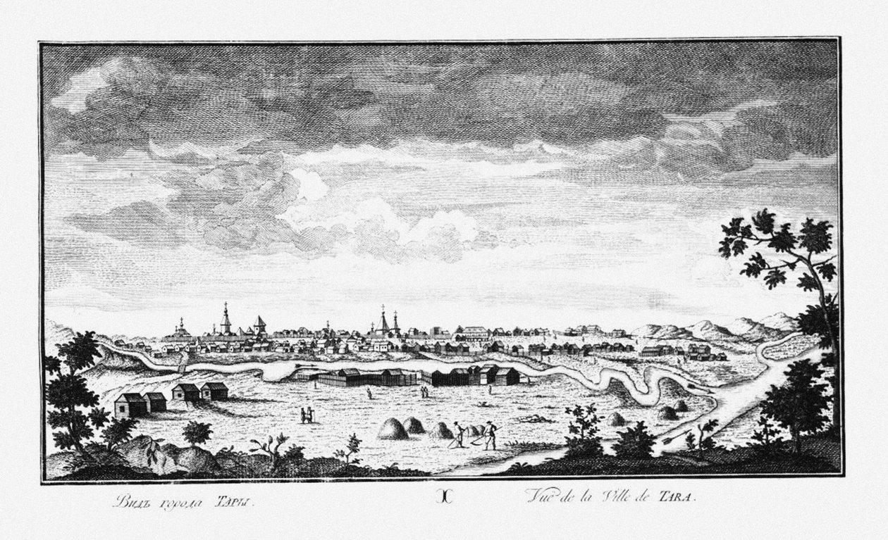 Pohled na Taru, cca 1735 od Johann Wilhelm Lürsenius