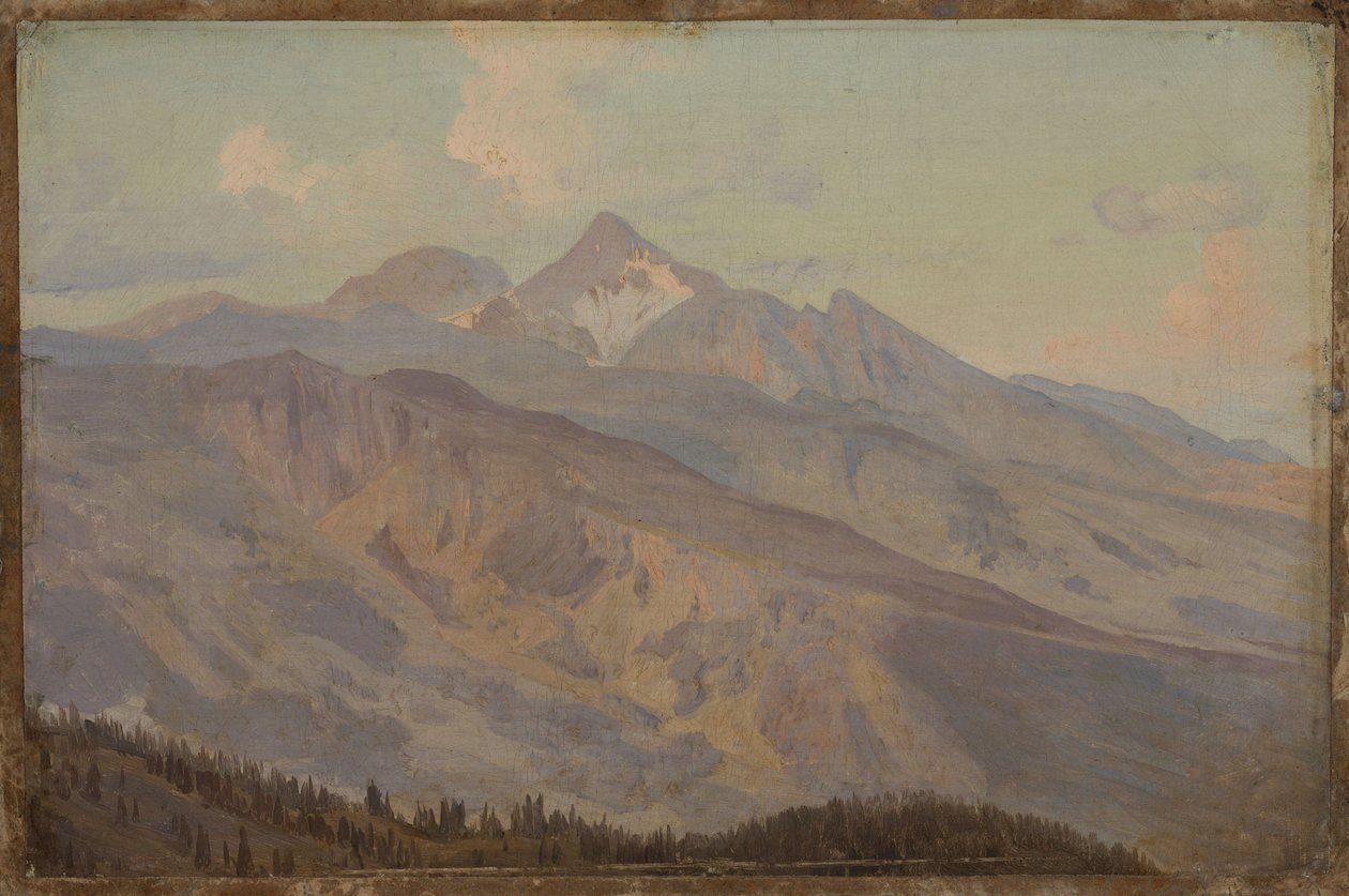 Pohled na hory od Johann Wilhelm Schirmer