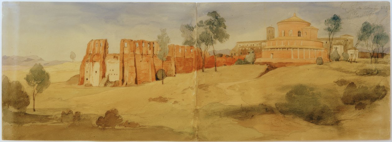Pohled na Santa Costanza od Johann Wilhelm Schirmer