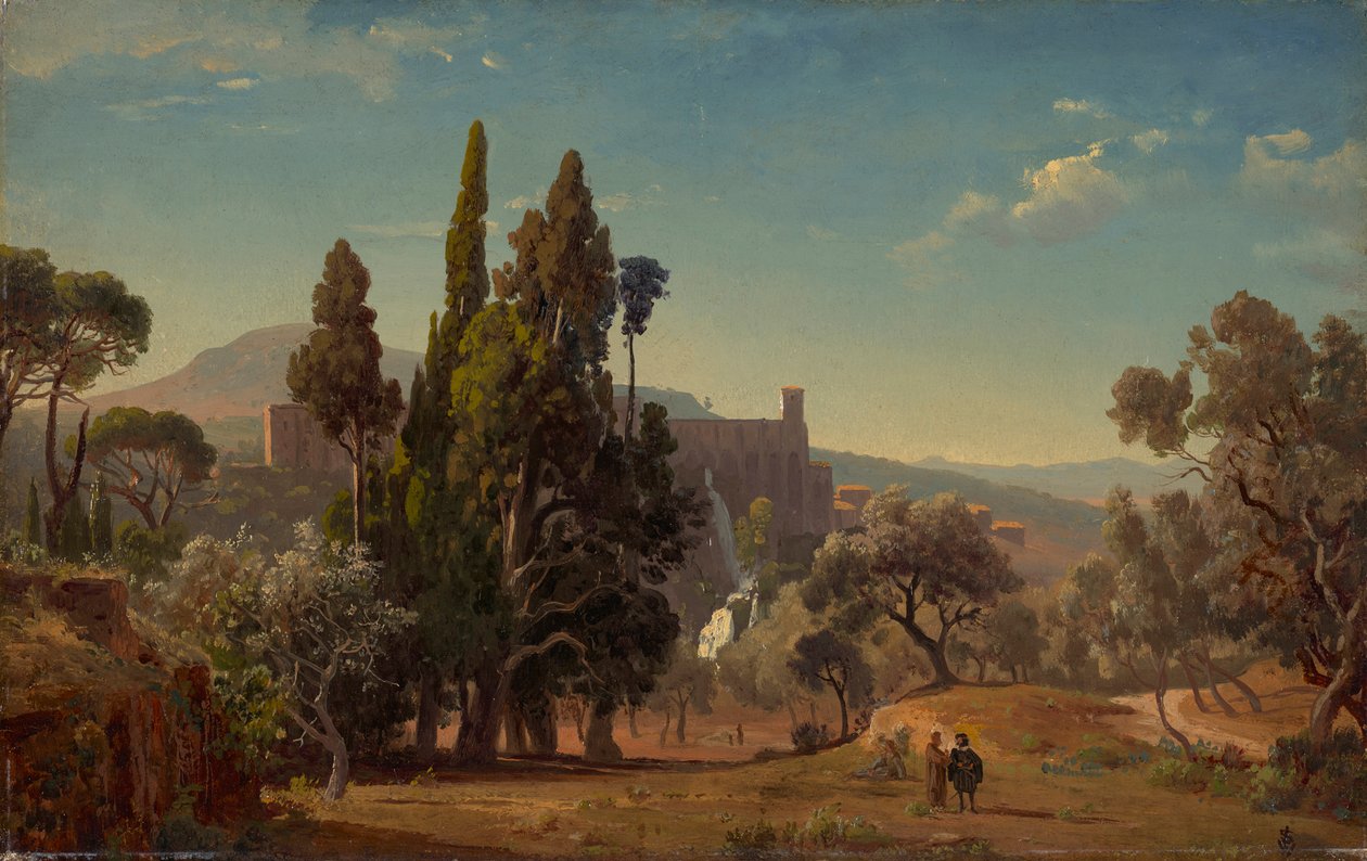 Pohled na Tivoli od Johann Wilhelm Schirmer