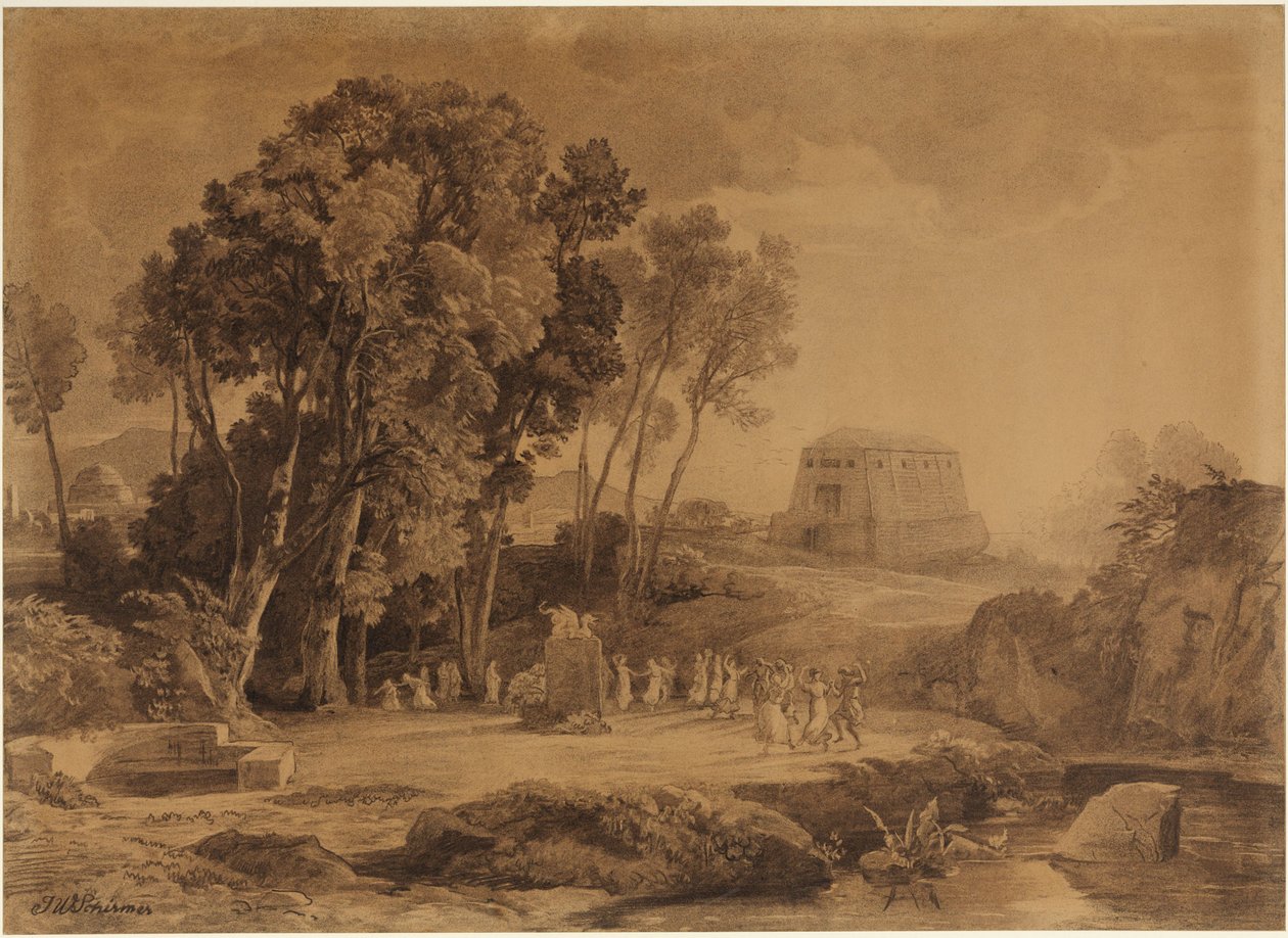 Noemova archa (Genesis 6, 13 a násl.) od Johann Wilhelm Schirmer