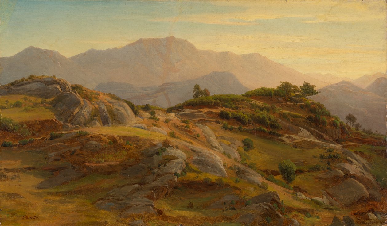 Krajina u Civitelly od Johann Wilhelm Schirmer