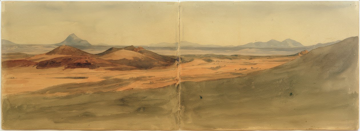 Krajina s horami Sabine od Johann Wilhelm Schirmer