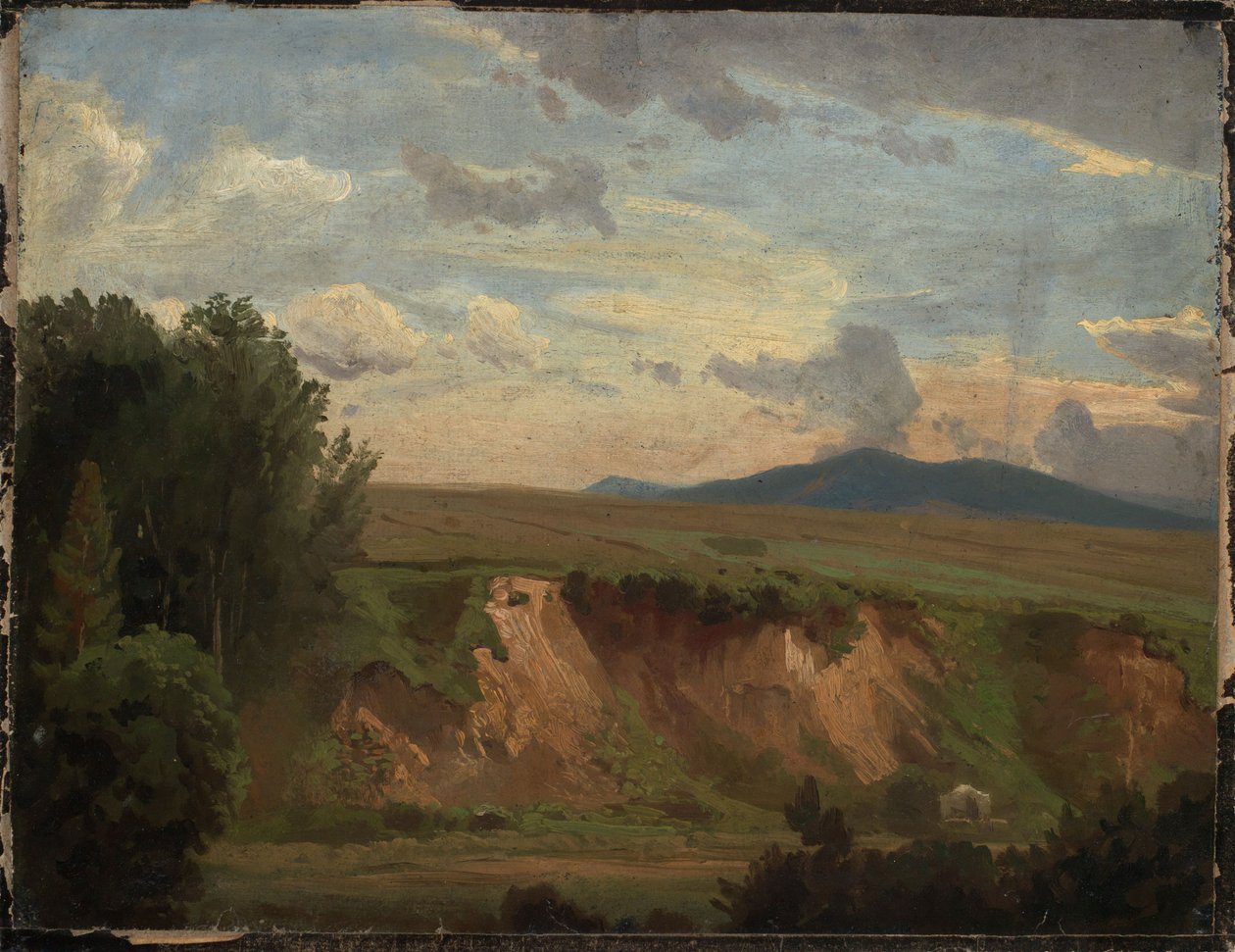 Jihofrancouzská krajina s holým svahem od Johann Wilhelm Schirmer