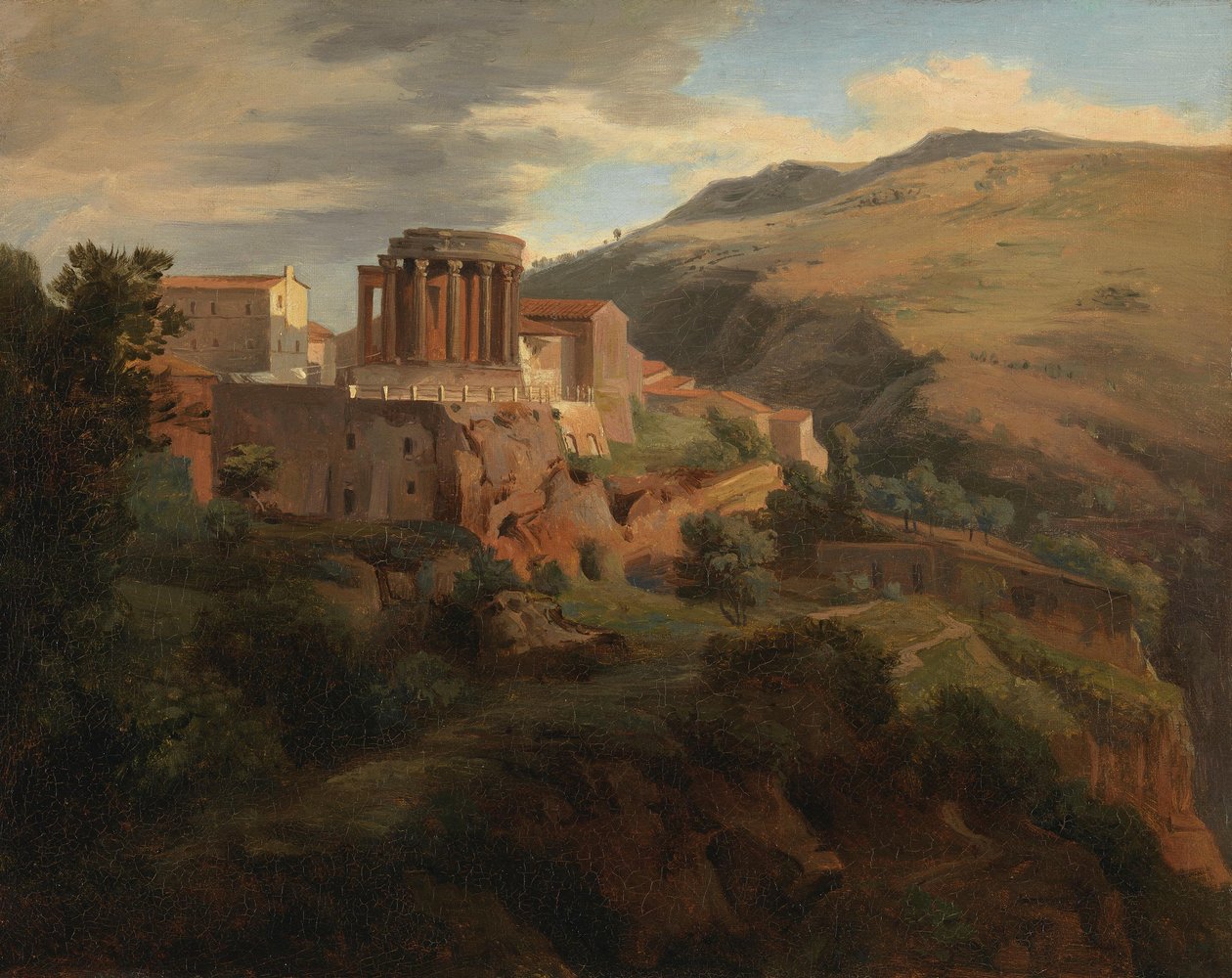 Tivoli s chrámem Vesty od Johann Wilhelm Schirmer