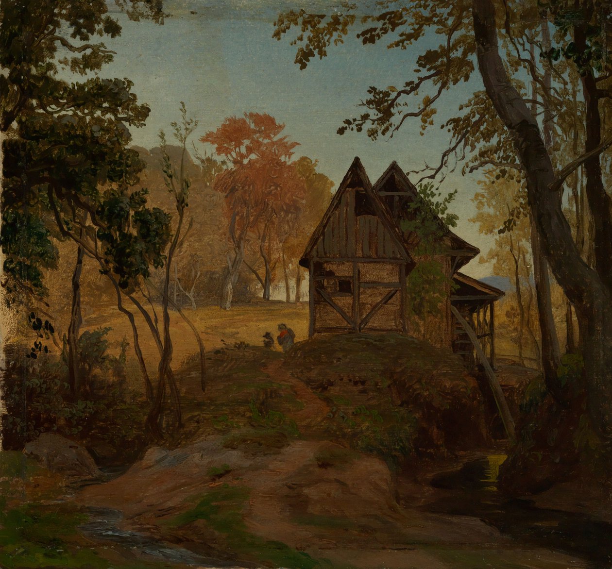 Vodní mlýn od Johann Wilhelm Schirmer