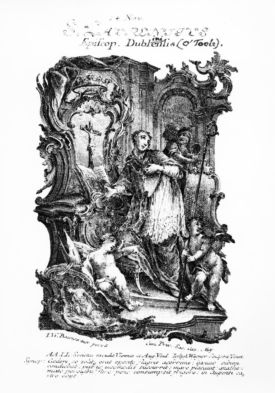 Saint Lawrence, polovina C18 od Johann Wolfgang Baumgartner