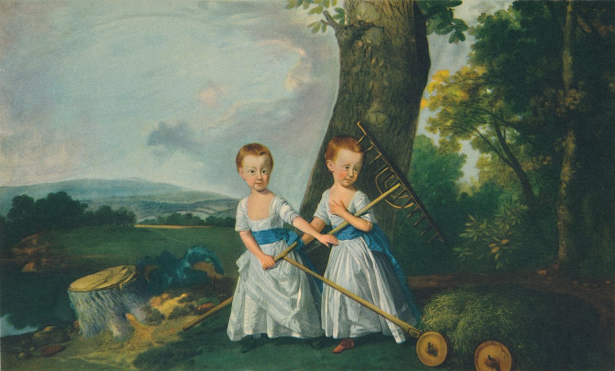 Dětské šaty: Blunt Boys, kolem roku 1767, 1948. od Johan Joseph Zoffany