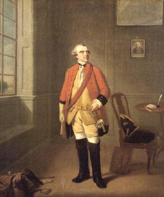 Cornet North Ludlow Bernard, druhý manžel Mary Fitzwilliamové, hraběnky z Pembroke († 1769) od Johann Zoffany