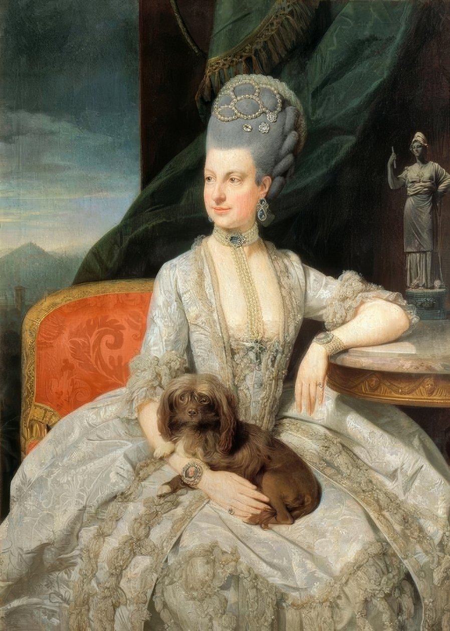 Marie Kristýna Rakouská / Zoffani od Johan Joseph Zoffany