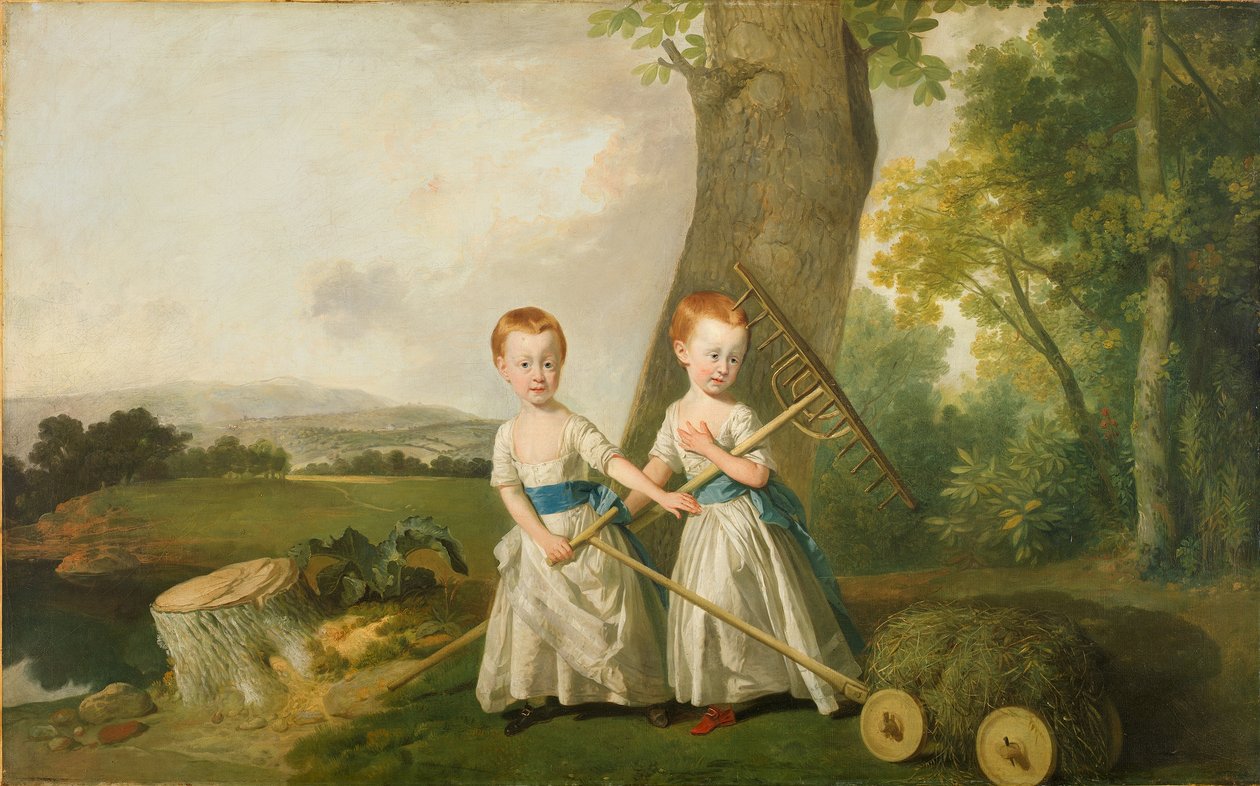 Tupé děti, kolem 1766-80 od Johan Joseph Zoffany