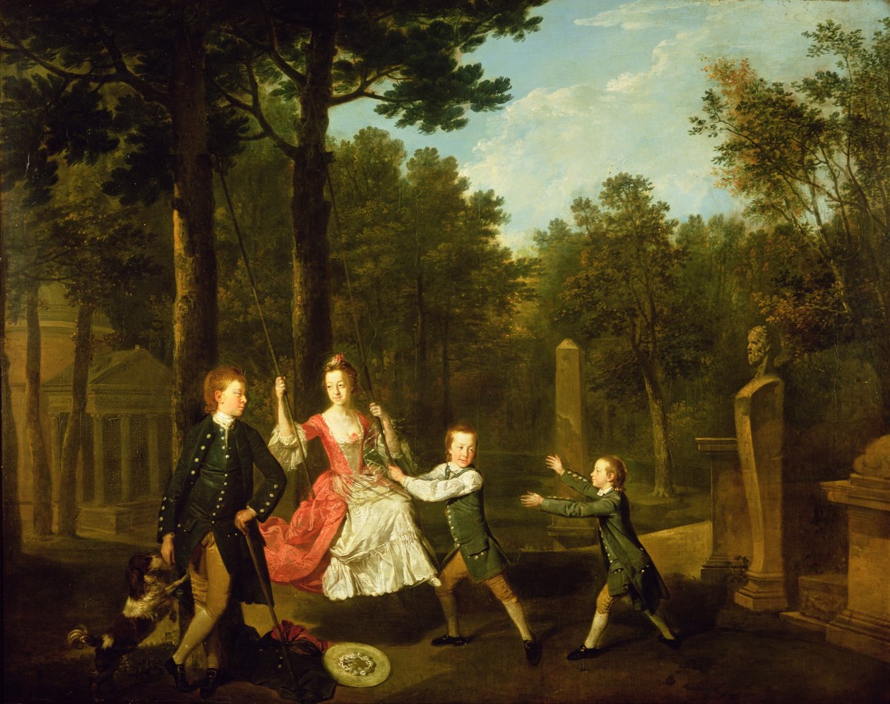 Děti 4. vévody z Devonshire (olej na plátně) od Johann Zoffany