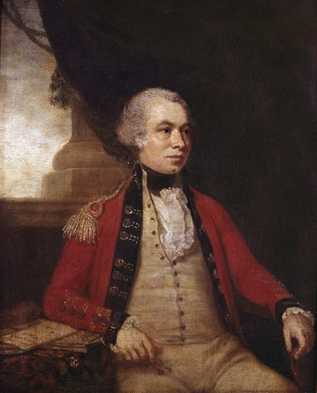 Neidentifikovaný generálporučík, circa 1770 od Johan Joseph Zoffany