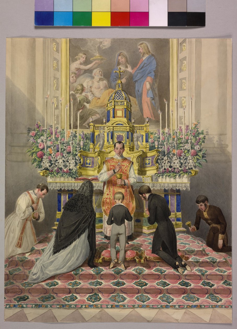 První přijímání císaře Františka Josefa I. od Johann the Yngr. Dallinger von Dalling