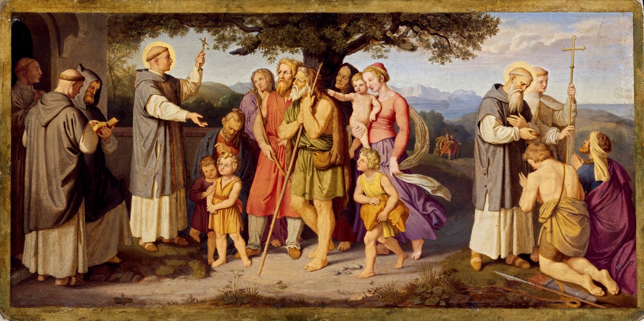 Kázání svatého Bonifáce mezi Frísy od Johann von Schraudolph