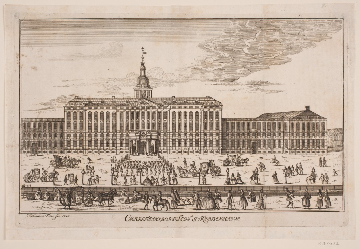 Zámek Christiansborg od Johanna Fosie