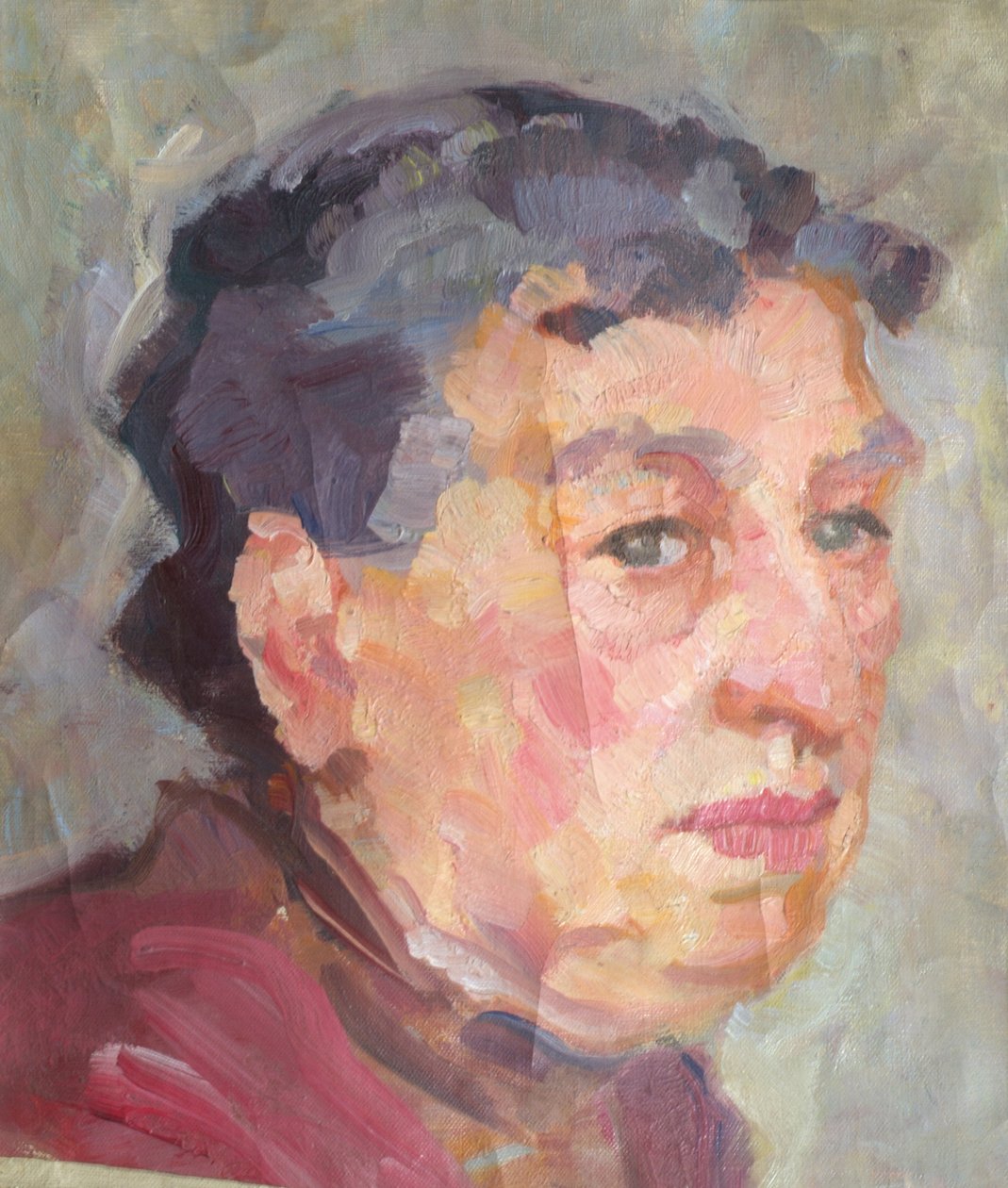 portrét dámy od Johanna Kampmann Freund