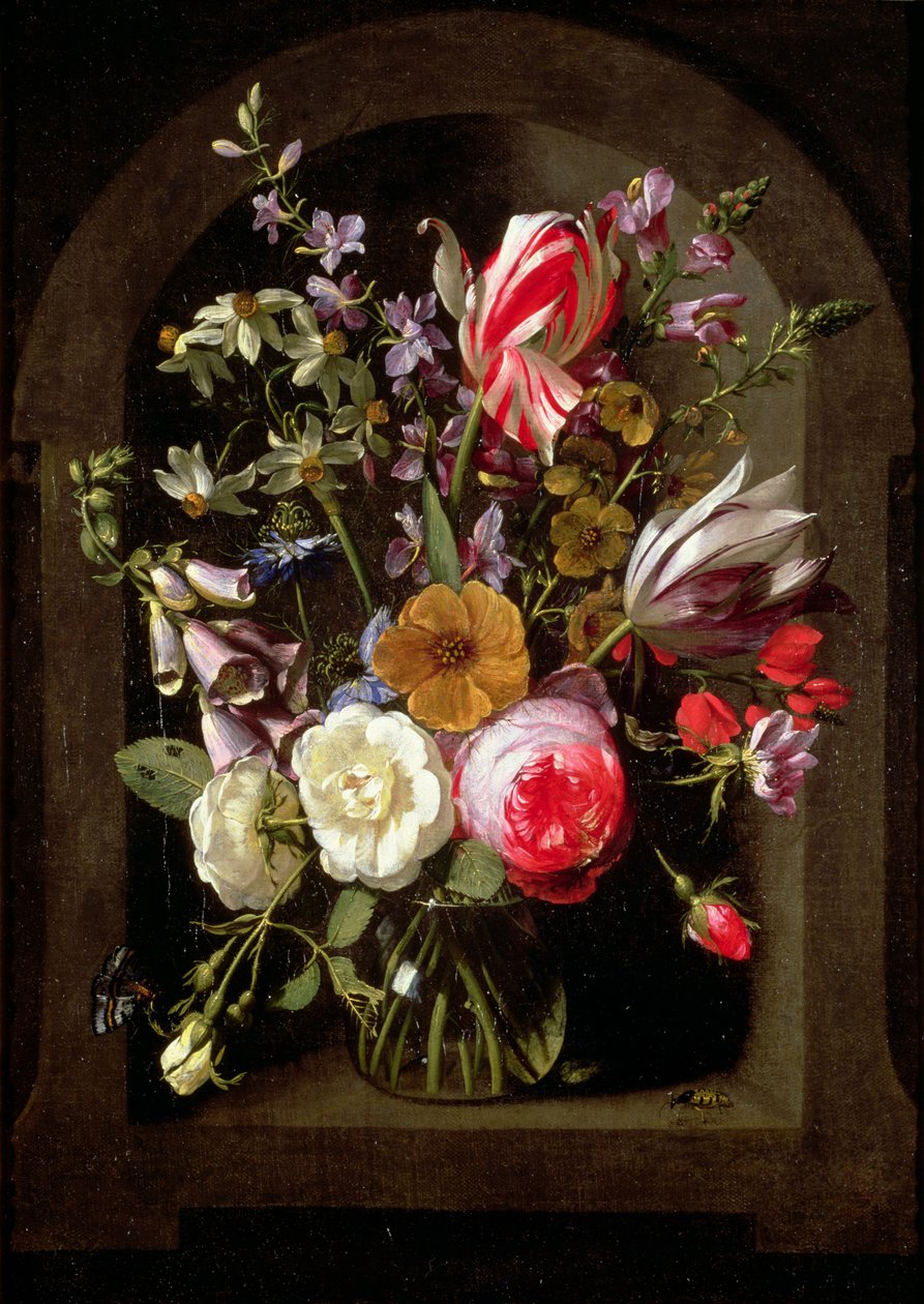 Růže, tulipány a další květiny od Johannes Antonius van der Baren