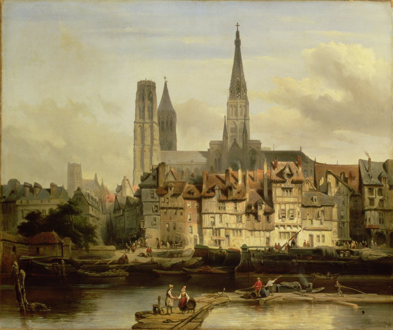 Natočeno v Rouen, 1839 od Johannes Bosboom