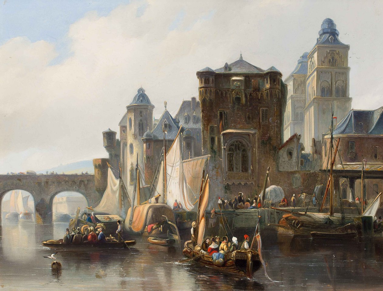 Pohled na Koblenz. od Johannes Bosboom