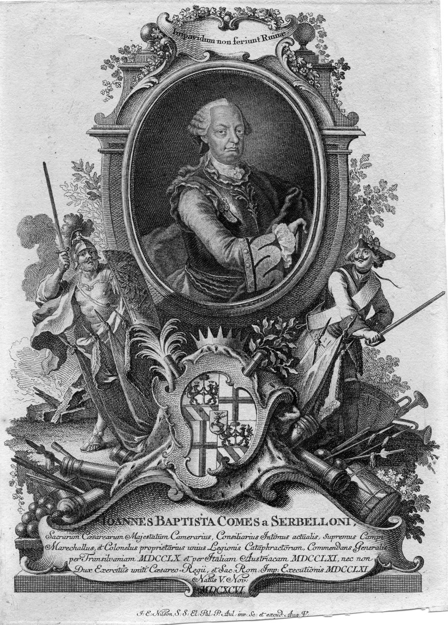 Johann Baptist Serbelloni (1696-1778) od Johannes Esaias Nilson
