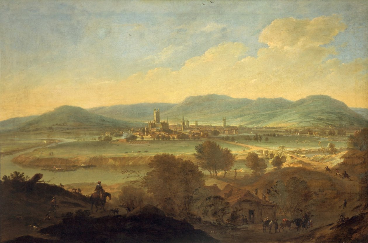 Pohled na Gloucester od severozápadu, asi 1675-85 od Johannes Vorsterman