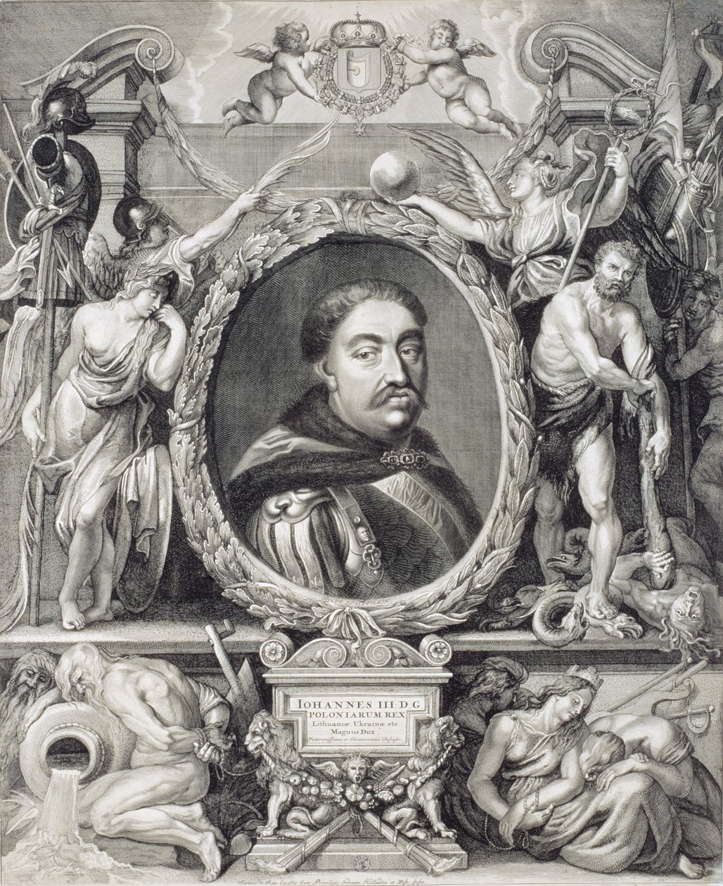Jan Sobieski III (1624-96) polský král, 1683 od Johannes de Ram