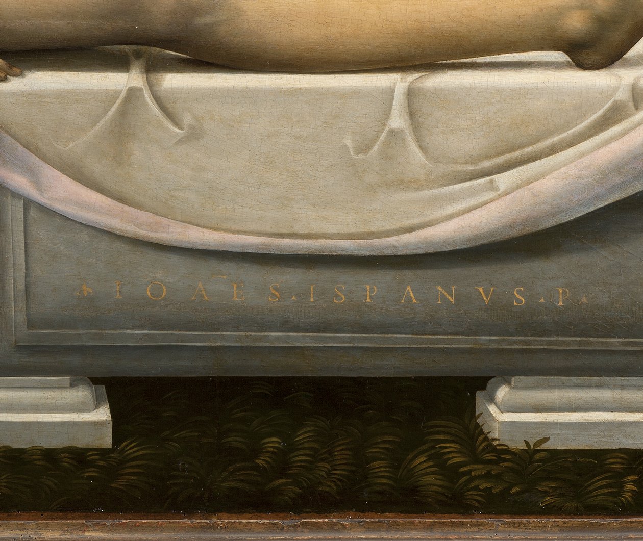 Oplakávání, detail, cca 1490-1510 od Johannes (fl.16th century) Hispanus
