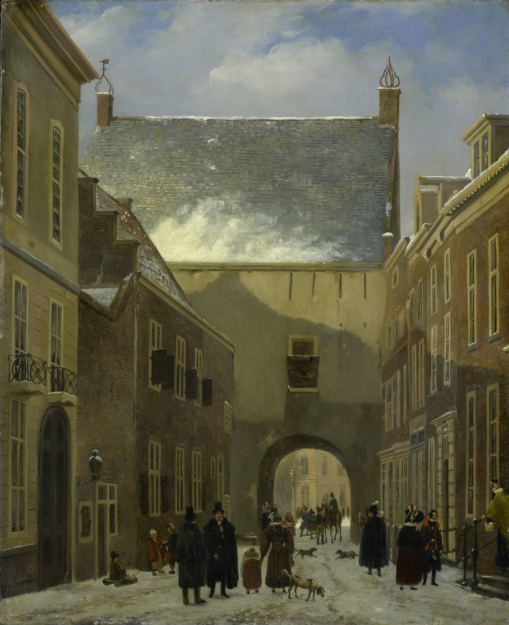 Vězeňská brána, Haag od Johannes Adrianus van der Drift